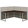 Bush Business Furniture Easy Office 60"W L-Shaped Cubicle Workstation, Mocha Cherry (EOD360MR-03K)~#|#~sp54556516_sc7