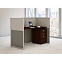 Bush Business Furniture Easy Office 45"H x 61"W Cubicle Workstation, Dark Wood (EOD260SMR-03K)~#|#~sp54556876_sc7