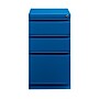 Hirsh HL10000 Series 3-Drawer Mobile Pedestal File Cabinet with Full-Width Pull and Wheels, Letter-Width, Blue, 20" Deep (19356)~#|#~sp54768682_sc7
