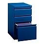 Hirsh HL10000 Series 3-Drawer Mobile Pedestal File Cabinet with Full-Width Pull and Wheels, Letter-Width, Blue, 20" Deep (19356)~#|#~sp54768684_sc7