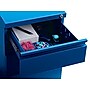 Hirsh HL10000 Series 3-Drawer Mobile Pedestal File Cabinet with Full-Width Pull and Wheels, Letter-Width, Blue, 20" Deep (19356)~#|#~sp54768783_sc7