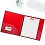 JAM Paper 3/4" 3-Ring Non-View Binders, Assorted, 4/Pack (750T1RGBOR)~#|#~sp55184400_sc7