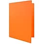 JAM Paper® Premium Matte Colored Cardstock Two-Pocket Presentation Folders, Orange, 6/Pack (166628272B)~#|#~sp55184402_sc7