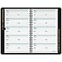 Undated AT-A-GLANCE Large Print 5.38" x 8.38" Phone/Address Book, Faux Leather Cover, Black (80LP1105)~#|#~sp55453811_sc7