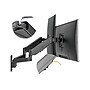 SIIG High Premium Aluminum Gas Spring Wall Mount Dual Monitor 17" to 32" Arm, Up, Black (CE-MT2M12-S1)~#|#~sp56041006_sc7