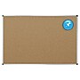 Quartet Cork Bulletin Board, Aluminum Frame, 2' x 1.5' (85345)~#|#~sp56245785_sc7