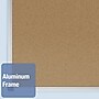 Quartet Cork Bulletin Board, Aluminum Frame, 2' x 1.5' (85345)~#|#~sp56246029_sc7