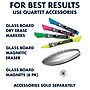 Quartet Infinity Magnetic Glass Dry-Erase Whiteboard, Black, 4' x 3' (G4836B)~#|#~sp56255348_sc7