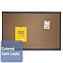 Quartet Prestige Cork Bulletin Board, Graphite Frame, 2'H x 3'W (QTB243G)~#|#~sp56262591_sc7