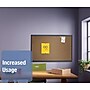 Quartet Prestige Cork Bulletin Board, Graphite Frame, 2'H x 3'W (QTB243G)~#|#~sp56262708_sc7