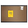 Quartet Prestige Cork Bulletin Board, Graphite Frame, 2'H x 3'W (QTB243G)~#|#~sp56262725_sc7