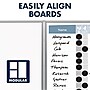 Quartet Matrix Painted Steel Dry-Erase Whiteboard, Aluminum Frame, 23" x 23" (M2323)~#|#~sp56271879_sc7