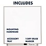 Quartet Matrix Painted Steel Dry-Erase Whiteboard, Aluminum Frame, 23" x 23" (M2323)~#|#~sp56271970_sc7
