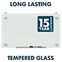 Quartet Infinity Magnetic Glass Cubicle Dry-Erase Whiteboard, 2.5' x 2' (PDEC1830)~#|#~sp56290011_sc7