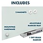 Quartet Infinity Magnetic Glass Cubicle Dry-Erase Whiteboard, 2.5' x 2' (PDEC1830)~#|#~sp56290014_sc7