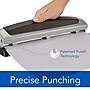 Swingline Precision Pro Desktop Adjustable Hole Punch, 10 Sheet Capacity, Black/Silver (74037)~#|#~sp56801105_sc7