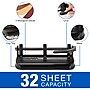 Swingline® Lever Handle Heavy-Duty 2-7 Hole Punch, Adjustable Centers, 32 Sheet Capacity, Black (A7074350)~#|#~sp56801153_sc7