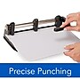 Swingline® Lever Handle Heavy-Duty 2-7 Hole Punch, Adjustable Centers, 32 Sheet Capacity, Black (A7074350)~#|#~sp56801154_sc7
