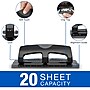 Swingline SmartTouch Low Force Desktop 3-Hole Punch, 20 Sheet Capacity, Black/Gray (74133)~#|#~sp56801157_sc7