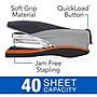 Swingline Optima 40 Reduced Effort Desk Stapler, 40-Sheet Capacity, Silver/Black (87845)~#|#~sp56868415_sc7