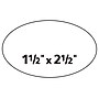 Avery Easy Peel Oval ID Labels, Sure Feed Technology, Print to the Edge, Permanent Adhesive, 1-1/2” x 2-1/2”, 270/Pack (6583)~#|#~sp57017063_sc7