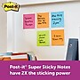 Post-it Super Sticky Notes, 3" x 3", Rio de Janeiro Collection, 90 Sheet/Pad, 24 Pads/Pack (MMM65424SSAU)~#|#~sp58106643_sc7