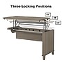 Bush Furniture Somerset 72"W 3 Position Sit to Stand L Shaped Desk with Hutch, Ash Gray (SET015AG)~#|#~sp58434439_sc7