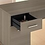 Bush Furniture Somerset 72"W 3 Position Sit to Stand L Shaped Desk with Hutch and Bookcase, Ash Gray (SET017AG)~#|#~sp58434440_sc7