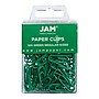 JAM Paper Small Paper Clips, Green, 100/Pack (2183752)~#|#~sp58557636_sc7