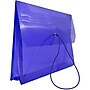 JAM Paper® Plastic Expanding Envelope, Elastic Closure, 9.75" x 13" w/ 2" Expansion, Blue (218E25BU)~#|#~sp58557782_sc7