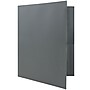 JAM Paper POP 2-Pocket Plastic Folders with Metal Prongs Fastener Clasps, Grey, 6/Pack (382ECgyu)~#|#~sp58557811_sc7