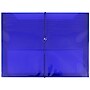 JAM Paper® Plastic Expanding Envelope, Elastic Closure, 9.75" x 13" w/ 2" Expansion, Blue (218E25BU)~#|#~sp58557845_sc7