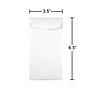 JAM Paper #7 Coin Envelope, 3 1/2" x 6 1/2", White, 25/Pack (95083)~#|#~sp58557898_sc7
