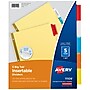 Avery Big Tab Insertable Paper Dividers, Assorted Color 5 Tab, Buff  (11109)~#|#~sp58981302_sc7