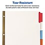 Avery Big Tab Insertable Paper Dividers, Assorted Color 5 Tab, White (11121)~#|#~sp58981330_sc7