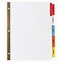 Avery Big Tab Insertable Paper Dividers, Assorted Color 5 Tab, White (11121)~#|#~sp58981332_sc7
