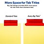 Avery Big Tab Insertable Paper Dividers, Assorted Color 5 Tab, Buff  (11109)~#|#~sp58981395_sc7