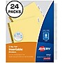 WorkSaver Insertable Tab Index Dividers, 8-Tab, 8-1/2 x 11, Clear, 24 Sets/Box~#|#~sp58981487_sc7