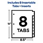 Avery Big Tab Insertable Plastic Dividers, Two-Tone, Two Pockets, 8-Tab Set  (11989KBF)~#|#~sp58981607_sc7