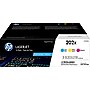 HP 202X Cyan/Magenta/Yellow High Yield Toner Cartridge, 3/Pack (CF500XM)~#|#~sp59580841_sc7