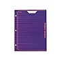 Mead Trapper Keeper Paper 3-Hole Punched 2-Pocket Portfolio Folder, Assorted Colors (33100)~#|#~sp60200282_sc7