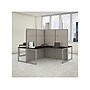 Bush Business Furniture Easy Office 66"H x 119"W 4 Person T-Shaped Cubicle Workstation, Mocha Cherry (EODH760MR-03K)~#|#~sp60421779_sc7