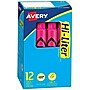 Avery Hi-Liter Tank Highlighters, Chisel, Pink, Dozen (24010)~#|#~sp60783400_sc7