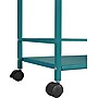 Ameriwood Home Marshall 3 Shelf Metal Rolling Utility Cart, Teal (7741396PCOM)~#|#~sp60784804_sc7