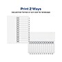 Avery Ready Index Table of Contents Paper Dividers, 1-12 Tabs, White, 6 Sets/Pack (11824)~#|#~sp61031171_sc7