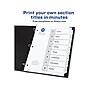 Avery Ready Index Table of Contents Paper Dividers, 1-8 Tabs, White, 6 Sets/Pack (11822)~#|#~sp61031184_sc7