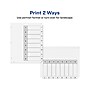 Avery Ready Index Table of Contents Paper Dividers, 1-8 Tabs, White, 6 Sets/Pack (11822)~#|#~sp61031186_sc7