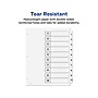 Avery Ready Index Table of Contents Paper Dividers, 1-10 Tabs, White, 6 Sets/Pack (11823)~#|#~sp61548685_sc7