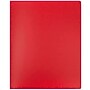 JAM Paper Heavy Duty 10-Pocket Plastic Folder Organizer, Red, 2/Pack (389MP10REJ)~#|#~sp6271228_sc7
