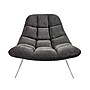 Adesso Home Bartlett Fabric Accent Chair, Armless, Dark Gray (GR2004-10)~#|#~sp6284422_sc7